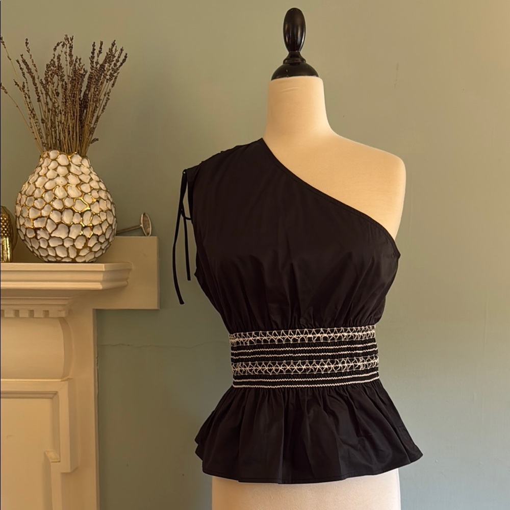 JS71 Olympia One-Shoulder Top Size S - NWT